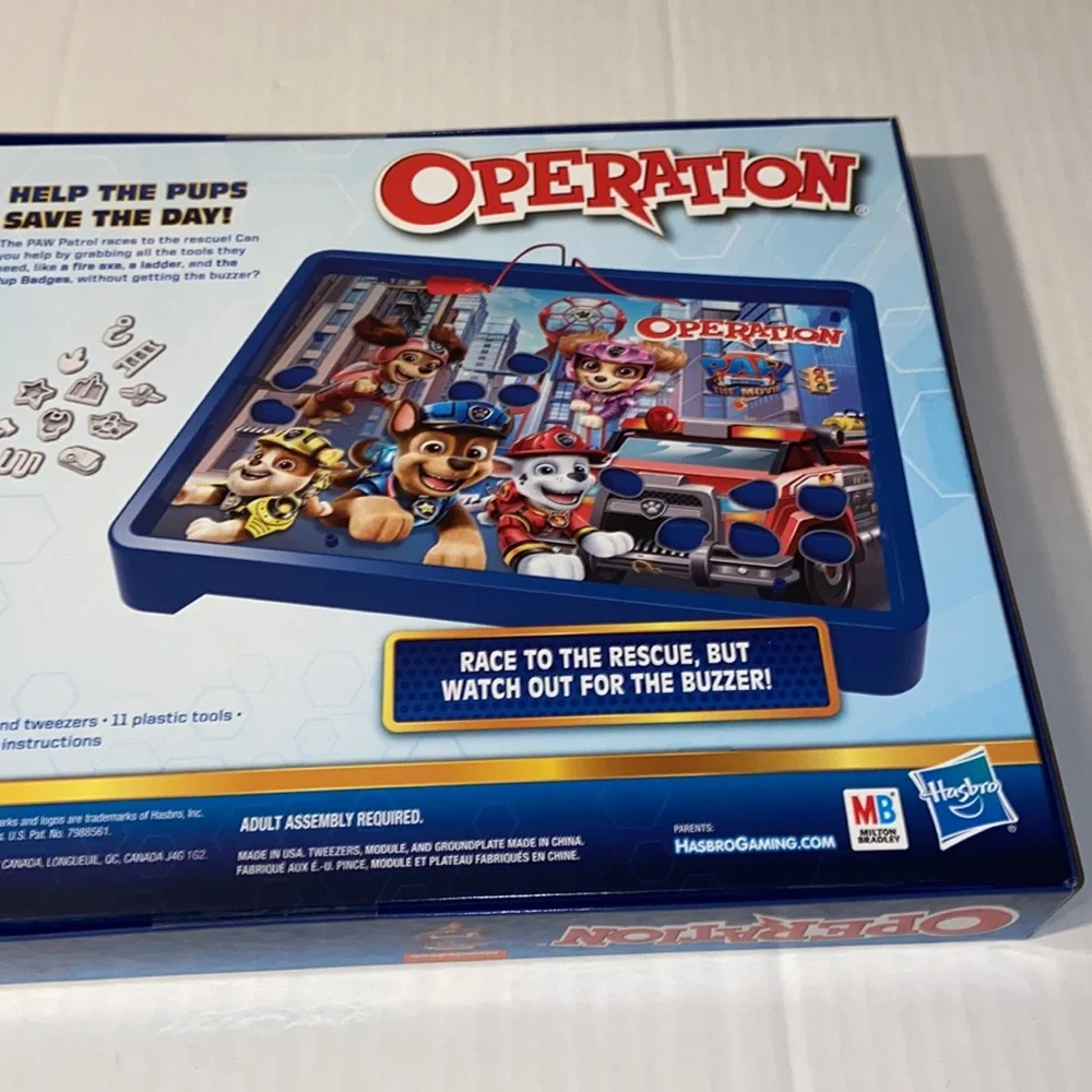 Hasbro Nickelodeon Paw Patrol The Movie Operation Game New